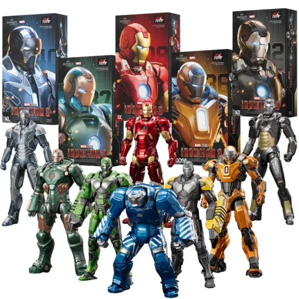 kf-S966d50e6a16a4e1491c4b296e923e42aY ZD Toys Iron Man MK15 MK16 War Machine MK2 Action Figure Iron Man Mk47 MK35 Red Snapper 1/10 Scale Iron Man Collections Gift - Image 1