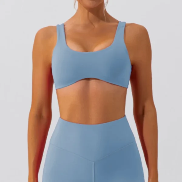 Yoga Bra With Tight Fit Moisture Absorption Sweat Wicking High Elasticity Breathability And A Nude Feel Yoga Bra - Image 6