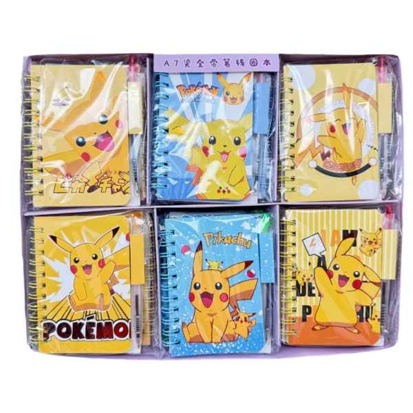 Pokemon Pikachu Notebook Cute Cartoon School Supplies Portable Diary Fashion Office Supplies Coil Book Children Holiday Gift - Image 5