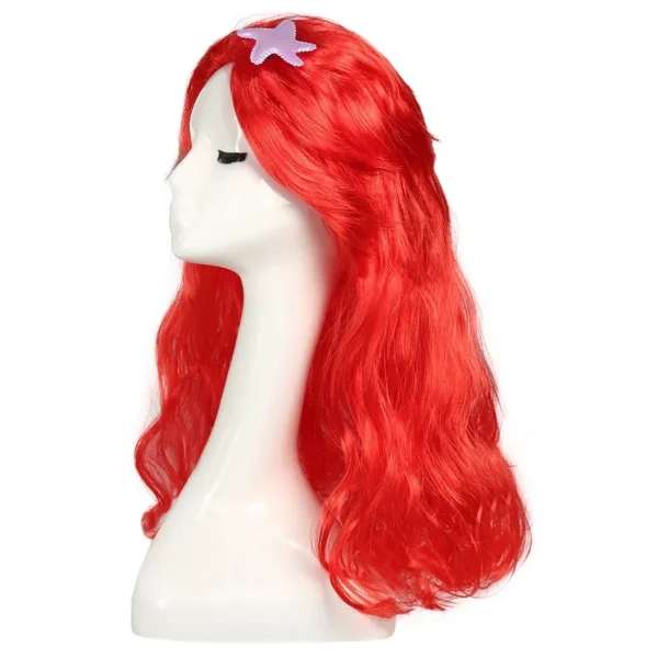 Girls Wednesday Wig Children Princess Cosplay Accessories Kids Rapunzel Elsa Anna Jasmine Mermaid Moana Mirabel Party Headwear - Image 5