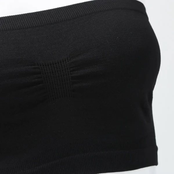 Women’s Strapless Seamless Tube Top Bra Anti-Slip Wireless Bandeau for Summer Outfit - Image 4