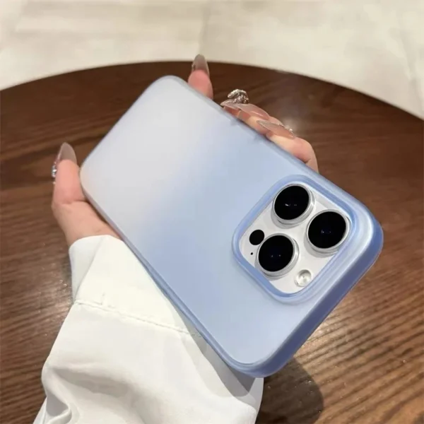 Luxury Transparent Gradient Matte Phone Case For iPhone 12 13 14 15 16 Pro Max Plus Ultrathin Shockproof Bumper Cases Cover - Image 6