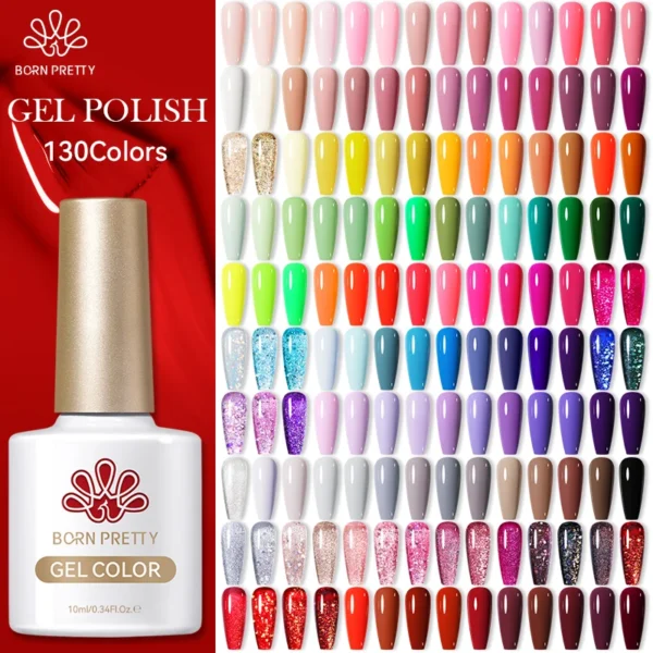 BORN PRETTY 130Colors Nail Gel Polish 10ml Vernis Semi Permanent Nail Art Manicure Soak Off LED UV Gel Nail Polish Nail Supplies - Image 7