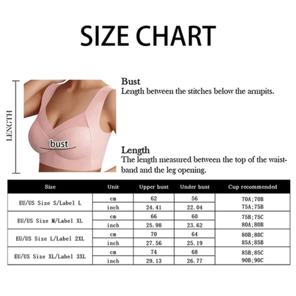 3Pcs Women Sport Bras Plus Size Seamless Lace Bra Bralette Backless Lady Brassiere Vest Female Gathers Shock-Proof Wireless Top - Image 6