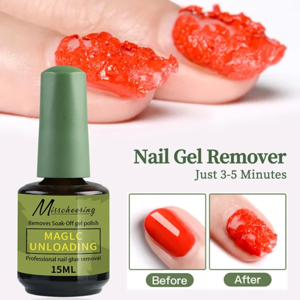 15ml Nail Polish Remover For Nails in 3-5 Minutes Easily Quickly Removes Semi Permanent Soak Off UV Gel Polish Burst Gel&nailoil - Image 2