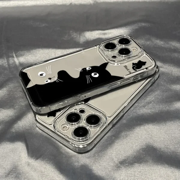Cartoon Animal Cute Cat Phone Case For iPhone 13 Case iPhone 11 17 12 14 15 16 Pro Max XR 7 8 Plus SE Silicone Soft Clear Cover - Image 6