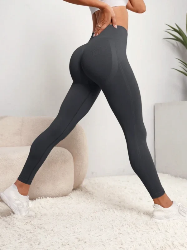 New High Waist Yoga Pants for Women - Tummy Control Leggings, Stretchy Soft Workout Running Pants, Comfortable Gym Sports Pants" - Image 6