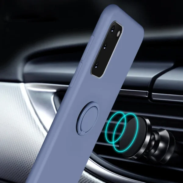Soft Silicone Case For Samsung Galaxy S10 Plus S21 S20 FE Ultra S Note 20 9 10 S9 S8 S10E E Note20 Note9 Cover Ring Holder Stand - Image 6