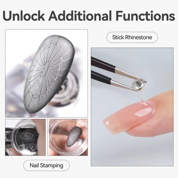 BORN PRETTY 5g Semi-Solid Magic Metal Powder Modeling Gel Transparent 3D Shaping Sculpting Carving Nail Art Glue - Image 5