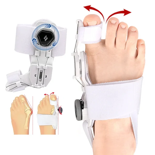 Bunion Corrector Unisex Foot Hallux Valgus Braces Rotatable Toe Separator Straightener Adjustable Pedicure Finger Toe Corrector - Image 4