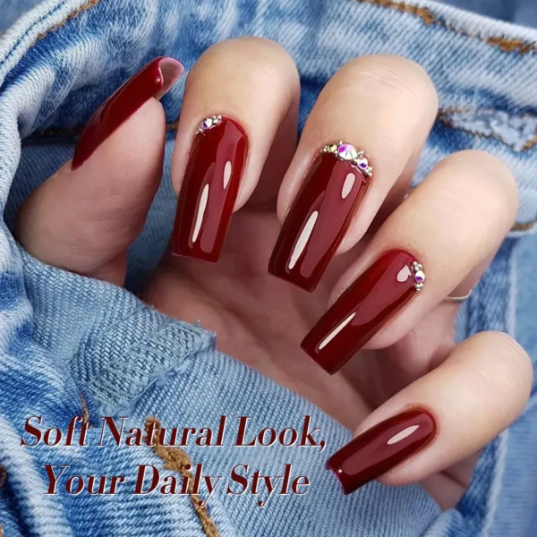 BORN PRETTY 10ml Ancora Red Color Gel Nail Polish Super Bright Varnis Semi Permanent Fall Winter Trendy Nails for Home DIY Nails - Image 4