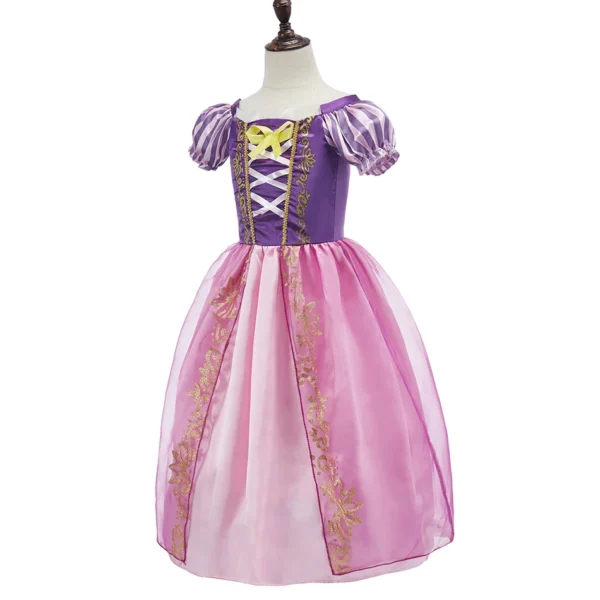 Girls Costume Children Cosplay Princess Dress Kids Halloween Birthday Pageant Party Rapunzel Dress Girl Carnival Tangled Clothes - Image 2