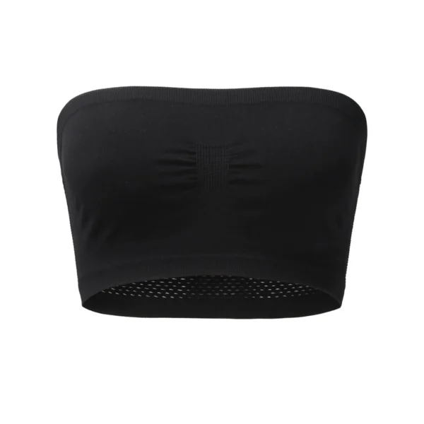 Women’s Strapless Seamless Tube Top Bra Anti-Slip Wireless Bandeau for Summer Outfit - Image 2