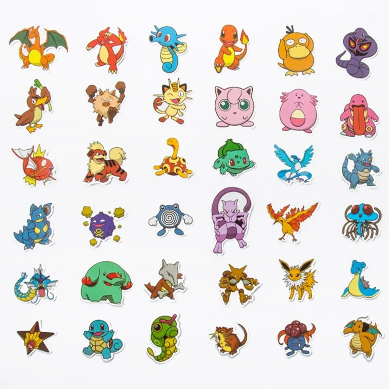50PCS Anime Pokemon Cute Stickers Graffiti Decoration DIY Skateboard Phone Fridge Bike Cartoon Decals Sticker for Kid Toy Gift - Image 5