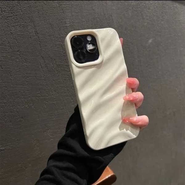 Soft Water Ripple Pattern Phone Case For iPhone 11 12 13 14 15 16 17 Pro Max X Xs Max XR 7 8 Plus SE 2020 Air Bumper Cases Cover - Image 4