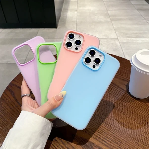 Luxury Candy Color Matte Phone Case For iPhone 11 12 13 14 15 16 17 Pro Max Plus Air Shockproof Bumper Back Cases Cover - Image 6