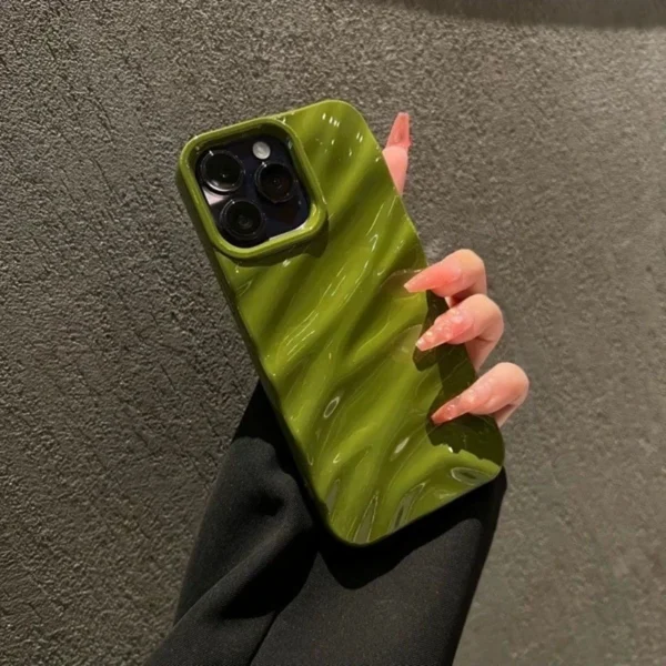 Soft Water Ripple Pattern Phone Case For iPhone 11 12 13 14 15 16 17 Pro Max X Xs Max XR 7 8 Plus SE 2020 Air Bumper Cases Cover - Image 3