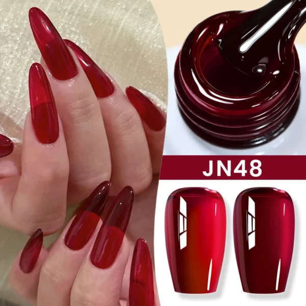 BORN PRETTY 10ml Jelly Nude Gel Nail Polish 50 Colors Semi Transparent Nail Art Nail Supplies Soak off UV LED Nails Gel Varnish - Image 3
