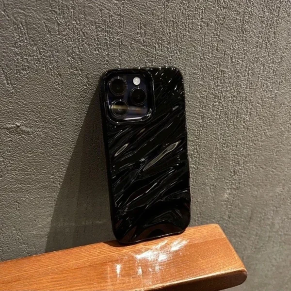 Soft Water Ripple Pattern Phone Case For iPhone 11 12 13 14 15 16 17 Pro Max X Xs Max XR 7 8 Plus SE 2020 Air Bumper Cases Cover - Image 6