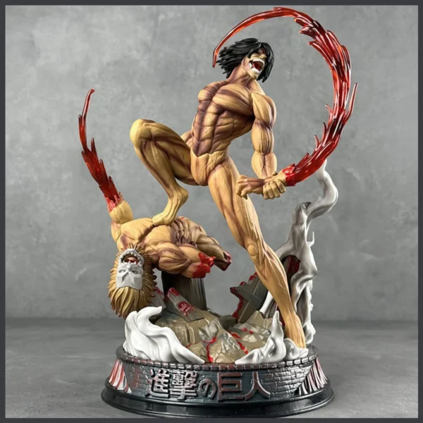 29cm Eren Jaeger Figure Manga Attack On Titan Anime Figures Jaeger Pvc Model Statue Doll Collection Decoration Toys Gift - Image 7