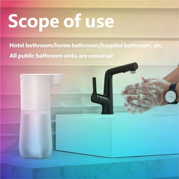 Automatic Soap Dispenser Soap Foam Dispenser Smart Sensor Soap Dispenser Contactless USB Charging 350ml Hand Sanitizer Machine - Image 5