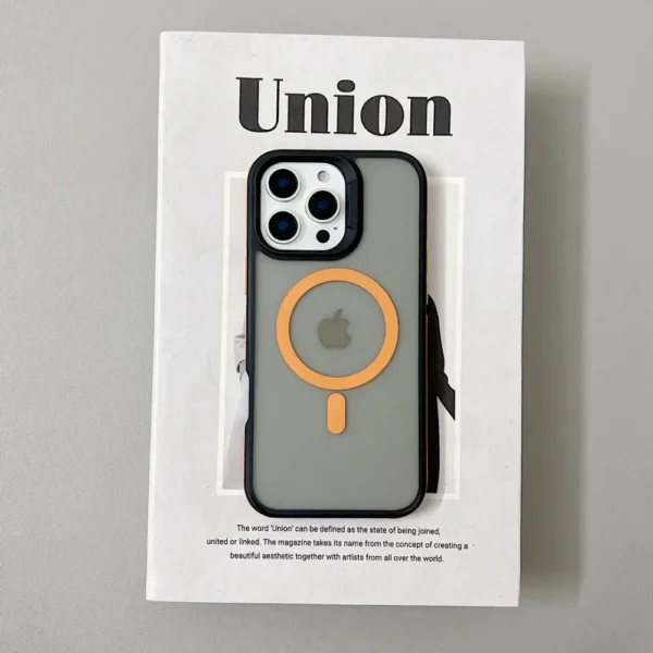 Luxury Magnetic Color Matte Translucent Armor Shockproof Case For iPhone 11 12 13 14 15 16 ProMax Magsafe Wireless Charge Cover - Image 4