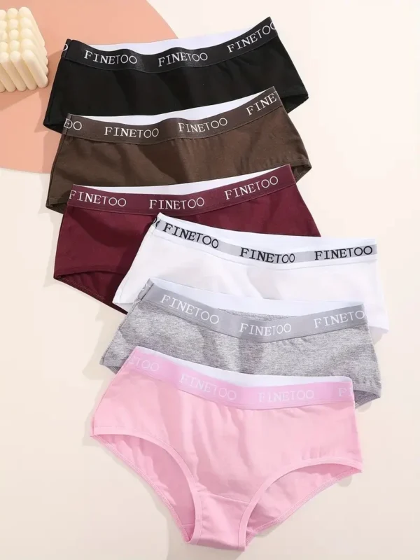 5Pcs/Set Women Cotton Panties Female Middle Waist Sexy Panties Seamless S-XL Underwear Solid Color Bikini Girls Intimates Briefs - Image 5