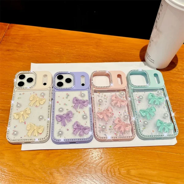 Luxury 3D Butterfly Flash Diamond Phone Case for iPhone 17 Air 16 Pro Max 15 Pro 14 13 Shockproof Cover for Woman - Image 6