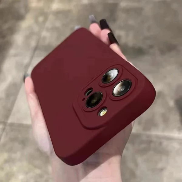 Luxury Liquid Silicone Phone Case For iPhone 11 12 13 14 15 16 17 Pro Max Air Plus Soft Shockproof Bumper Cases Cover - Image 4