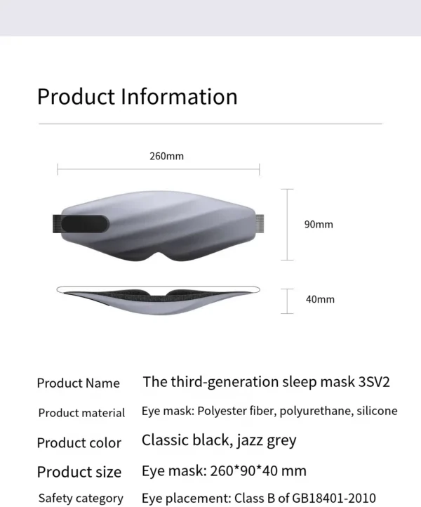 Eye Mask Sleep 3D Stereoscopic Sleep Aid for Men Women Adult Portable For Sleeping Block Out Light Eye Mask Travel - Image 6