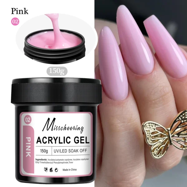 1Jar 100/150g Poly Nail Gel UV LED Cured Builder Nail Gel Acrylic Crystal Nail Extension Gel For Nails DIY At Home Salon - Image 3