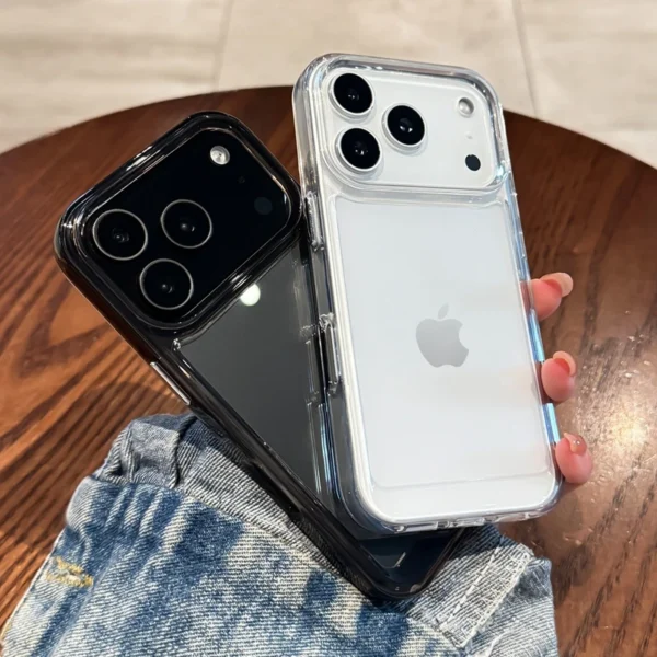 Luxury Transparent Acrylic Phone Case For iPhone 11 12 13 14 15 16 17 Pro Max Plus Air Shock Proof Bumper Clear Cases Cover - Image 5