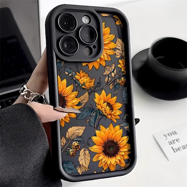 Cute Flower Phone Case For iPhone 11 Case iPhone 15 13 16 17 12 14 Pro Max XR X XS 7 8 Plus SE Anti-drop Shockproof Cover Funda - Image 5