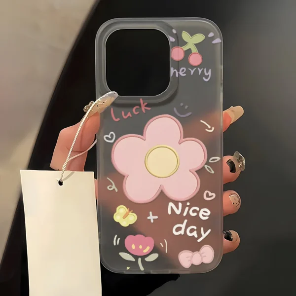 Oil Painting Flower Phone Case For iPhone 15 Pro Case iPhone 11 16 14 13 12 17 Pro Max Mini Shockproof Silicone Soft TPU Cover - Image 4