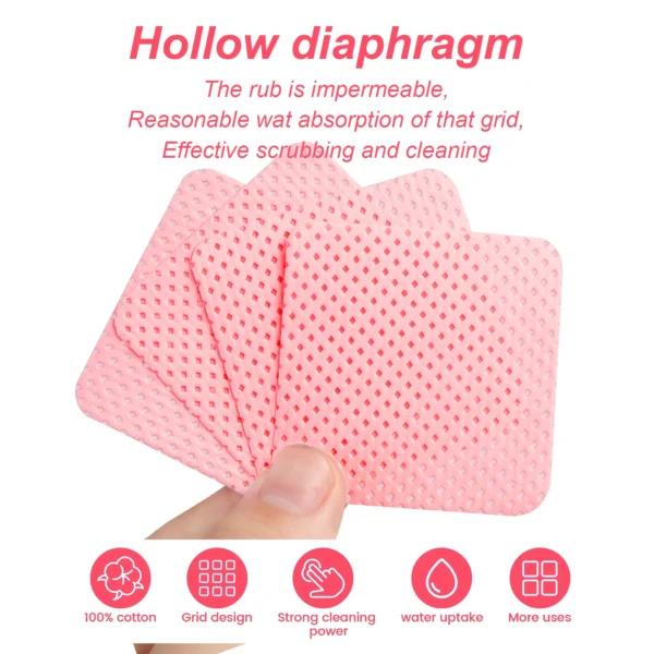 1080pcs Boxed Nail Art Lint-Free Eyelash Glue Wipes Paper Gel Polish Remover Clean Glue Cotton Pads Beauty Cleaning Tools - Image 3