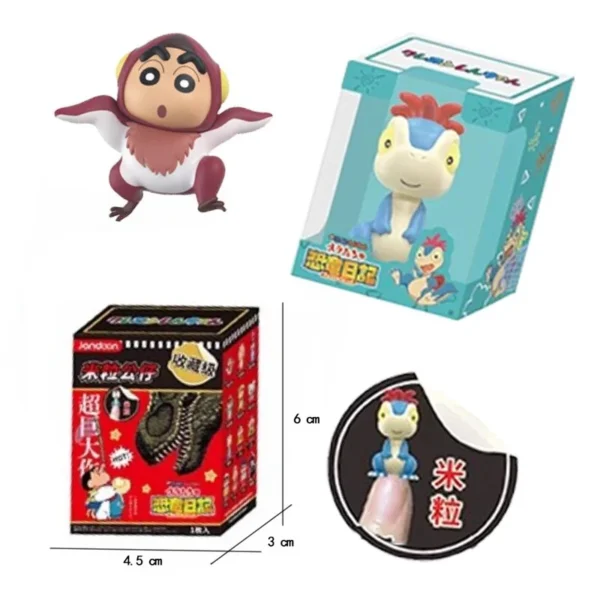 Original JANDOOM Crayon Shin-chan Blind box Shin chan Anime Figure Rice grain Doll Mini Figure Cute Cartoon Model Kids Toys Gift - Image 3
