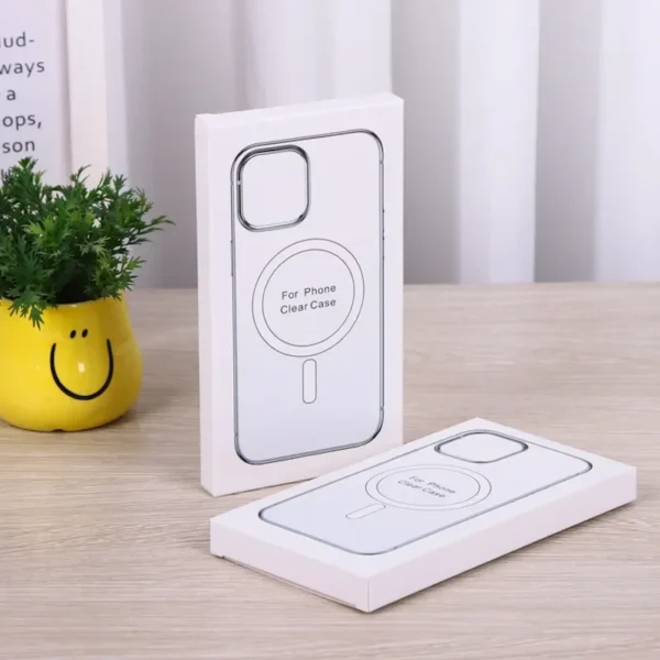Original For Magsafe Magnetic Wireless Charging Case For iPhone 15 14 13 12 11 Pro MAX Mini XR X XS 7 8Plus SE Transparent Cover - Image 3