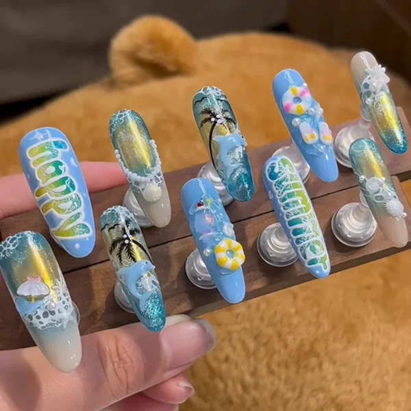 BORN PRETTY 5ml Poke Poke Nail Art Gel Glue Black White Wave Texture Nail Painting Art Gel Soak Off UV LED Varnish - Image 5