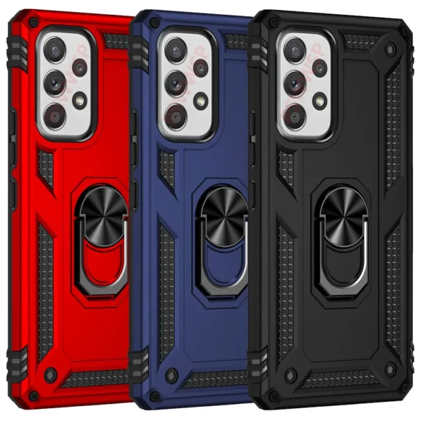 Shockproof Armor Case For Samsung Galaxy A33 A53 A73 A52 A12 A13 A42 A55 A35 A54 A51 A50 A32 A21s A71 A22 A41 Metal Ring Cover - Image 1