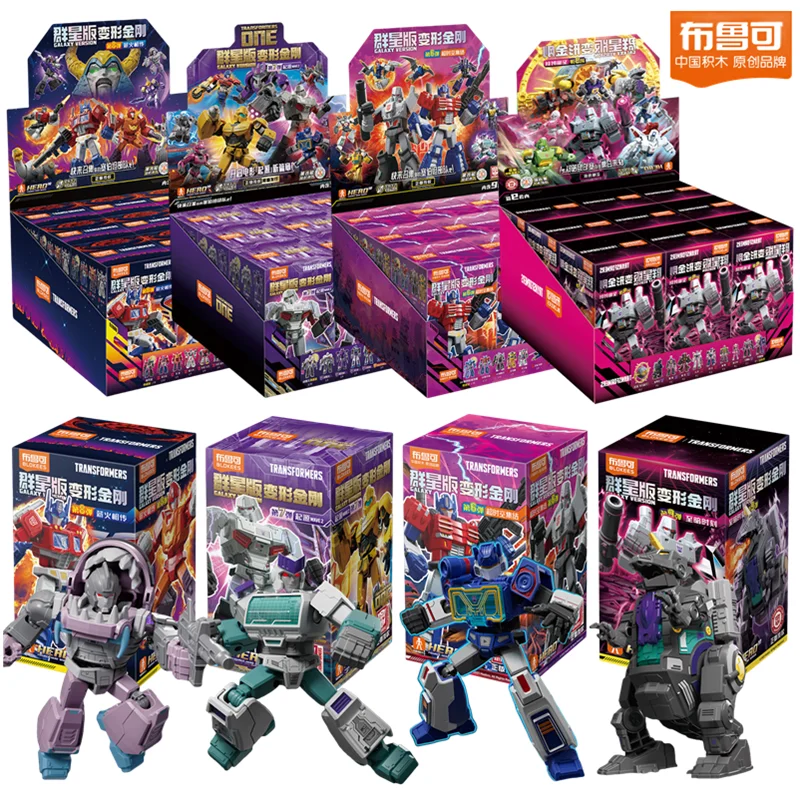 kf-Sbdde377642bd4f2aa066742b7b2cde04t Animated movies Transformers One Building Blocks Blokees Optimus Prime Megatron Action Toy Figurine Kids Collections Gift - Image 1