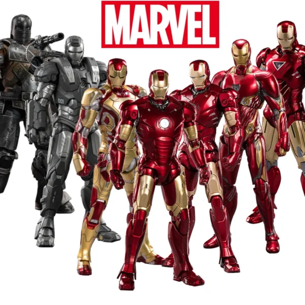 ZD Toys Iron Man Series Joint Movable MK1 MK2 MK3 MK4 MK5 MK6 MK7 MK42 MK43 MK50 Movie Action Figure 7 Inches Mark Dolls - Image 1