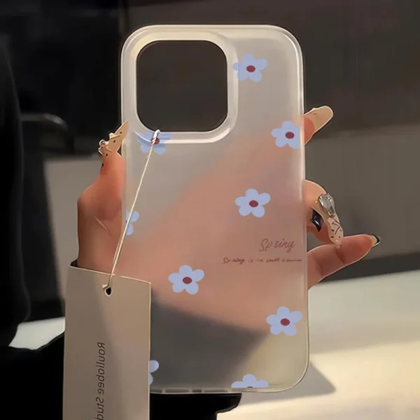 Cute Flower Love Heart Phone Case For iPhone 15 Case iPhone 13 16 12 14 11 17 Pro Max 13 Mini Shockproof Clear Cover Soft Funda - Image 4