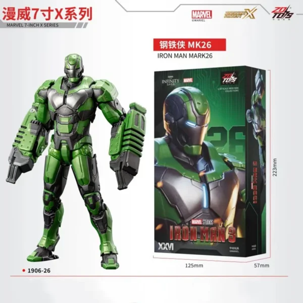 ZD Toys Iron Man Action Figure Mark 35 Red Snapper Iron Man MK 24 MK 22 MK 47 Tony Stark Ironman Figure Action Collect Toy Gift - Image 2