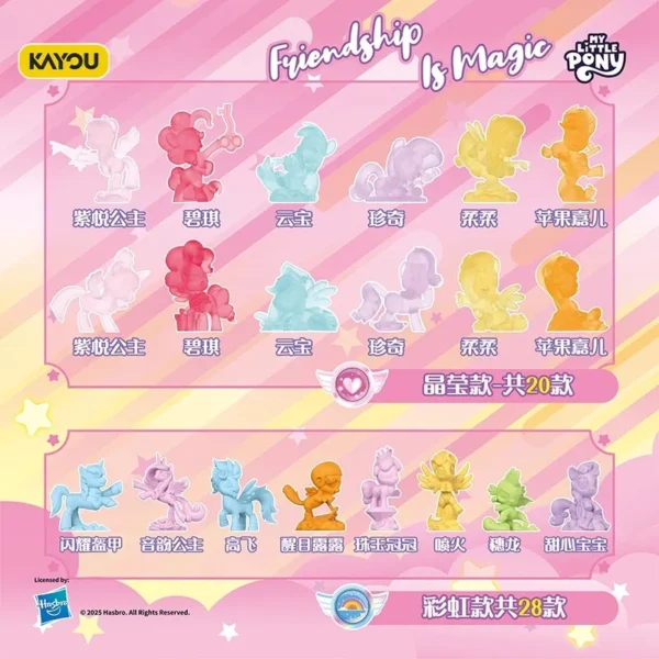 My Little Pony Blind Box Unicorn Twilight Sparkle Magic Rubber Doll Cartoon Creative Eraser Doll Girl Play Toy Gifts - Image 5