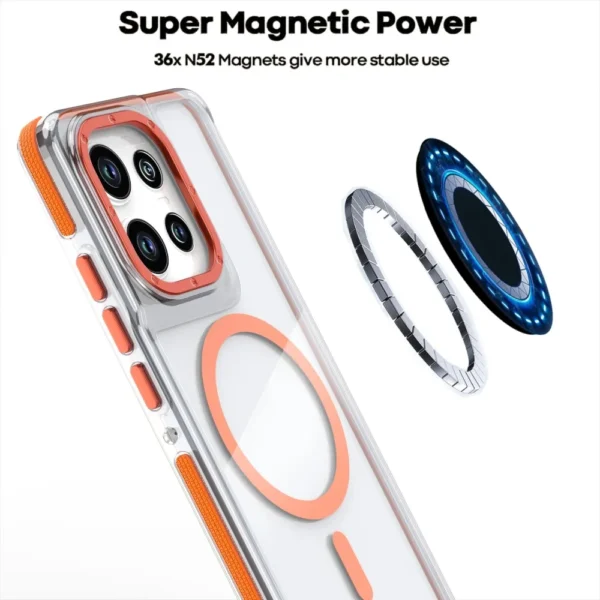 Luxury Shockproof Magnetic Clear Case for Motorola Moto Edge 60 50 Fusion 50 Pro 50 Neo G86 G56 G15 G05 G55 G24 5G Magsafe Cover - Image 5