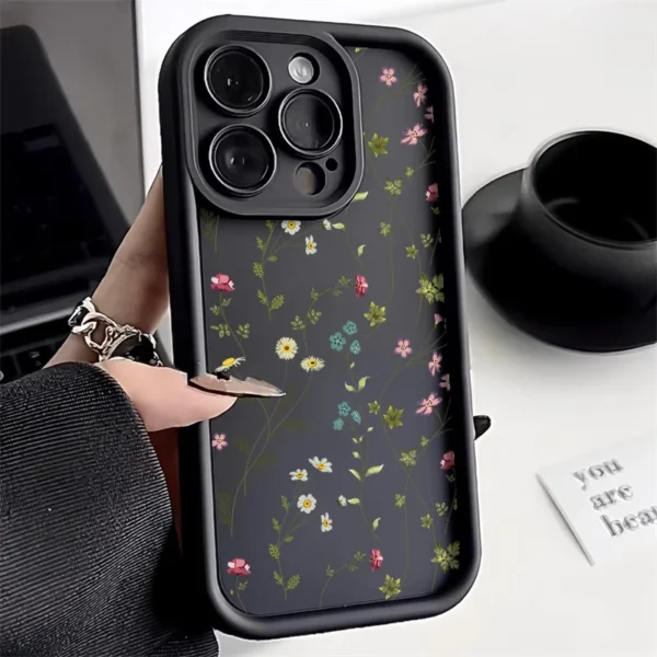 Cute Flower Phone Case For iPhone 11 Case iPhone 15 13 16 17 12 14 Pro Max XR X XS 7 8 Plus SE Anti-drop Shockproof Cover Funda - Image 4