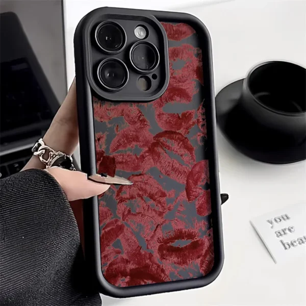 Sexy Girl Lips Phone Case For iPhone 13 11 15 14 12 16 Pro Max Funda iPhone 17 Pro XR XS X 7 8 Plus SE Candy Heart Soft Cover - Image 2