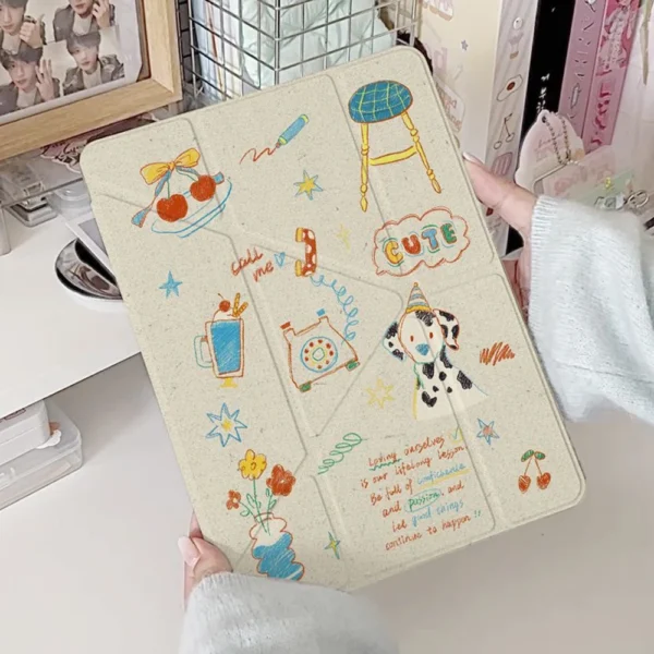 For iPad Air 5 4 3 A16 11th M3 iPad Pro 11 12.9 13 10 Gen 10.5 10.2 9th 8th 6th 5th 9.7" Mini 7 6 Smart Case With Pen Holder - Image 3