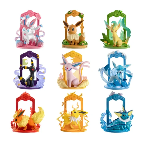 9 Style Pokemon Figures Eeveelution Espeon Sylveon Glaceon Leafeon Vaporeon Umbreon Flareon Anime Figure Pocket Monster Toy - Image 5