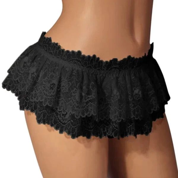 Womens Sexy Cosplay Vintage Pleated Skirt Ultra Short Skirt Cute Nightwear Lace Thongs Panties Lingerie Briefs Mini Skirt - Image 6
